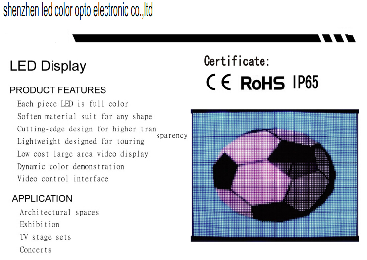 APA102 P10 660LEDs LED Matrix Soft Board Display