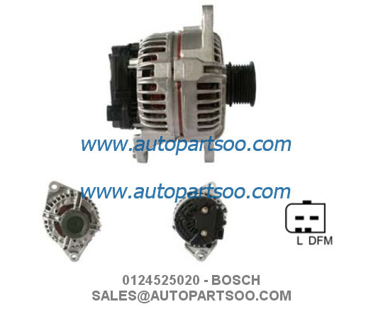 0124525020 0986046210 - BOSCH Alternator 12V 140A Alternadores