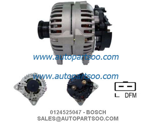 0124525047 0986046280 - BOSCH Alternator 12V 150A Alternadores